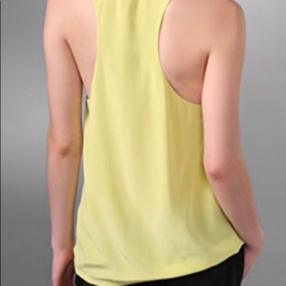 ALEXANDER WANG RACERBACK SILK POCKET TANK TOP - Picture 2 of 6